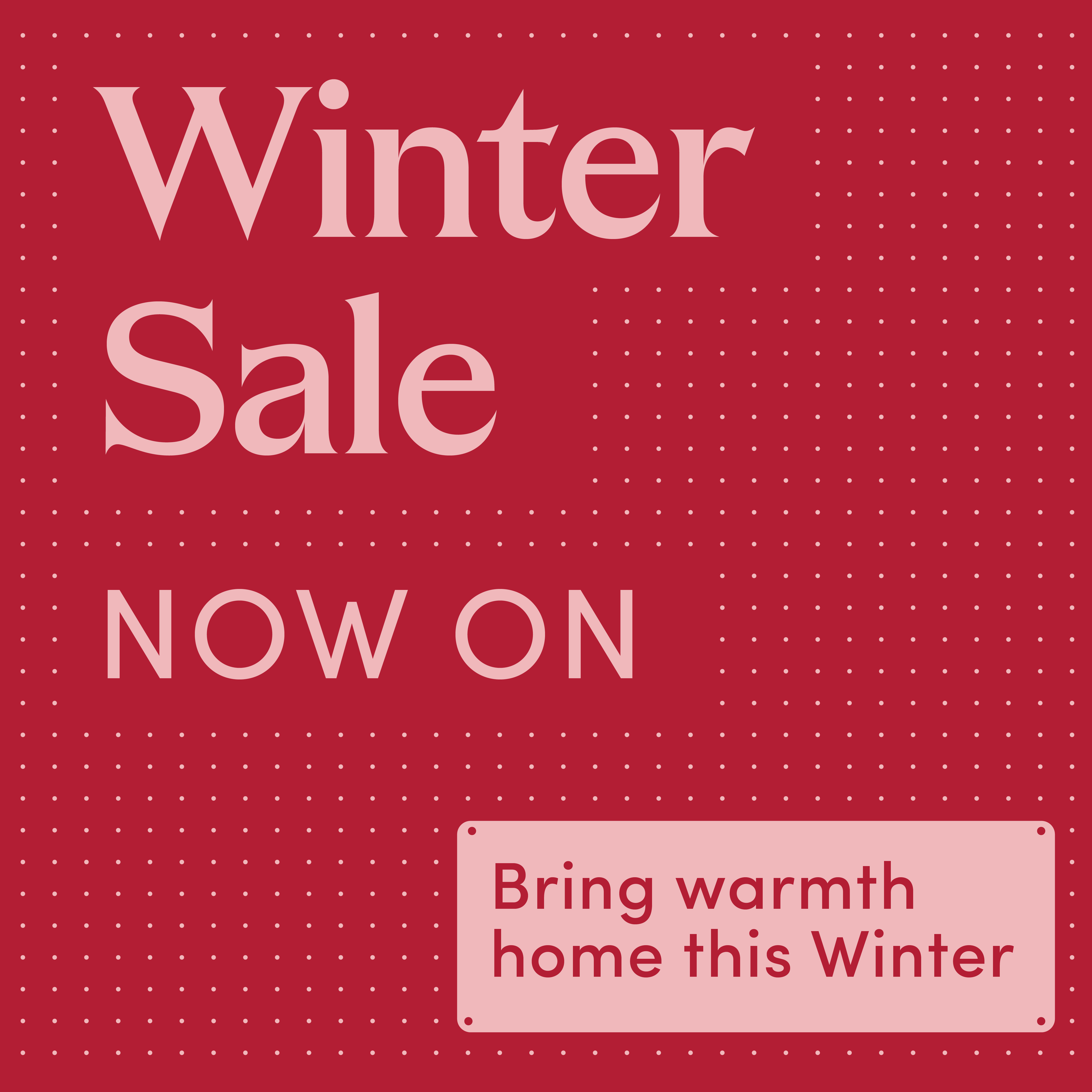 Caseys Furniture Winter Sale Now On.