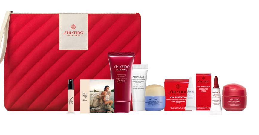Receive a Complimentary Shiseido Gift, Worth &euro;160, When You Spend &euro;120 on Shiseido