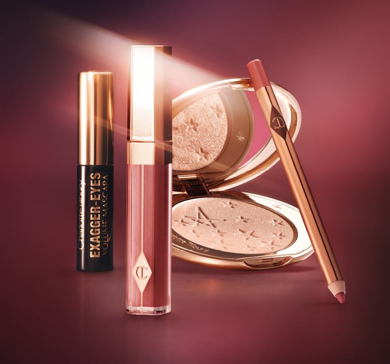 PLUS Receive a Complimentary Hollywood Glow Glide in Champagne & Mini Exagger-Eyes Mascara, Worth €125, When You Spend €180 on Charlotte Tilbury