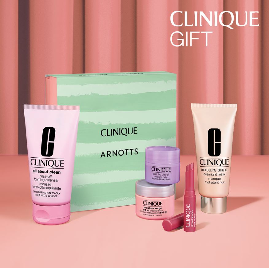 Receive a Complimentary Luxury Beauty Gift, Worth €142, When You Purchase Two or More Clinique Products, One to be Skincare or Foundation*