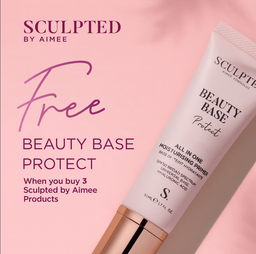 Receive a Complimentary Beauty Base Protect All-in-One Moisturising Primer When You Purchase Any Three Sculpted by Aimee Products